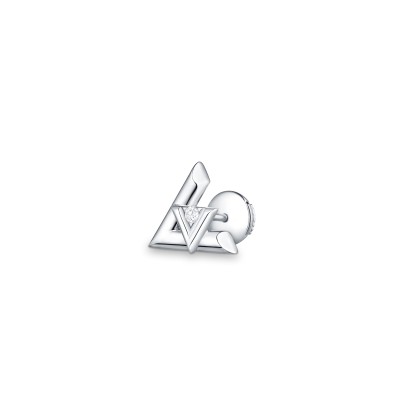 LOUIS VUITTON LV VOLT 18K GOLD DIAMOND EARRINGS Q96970